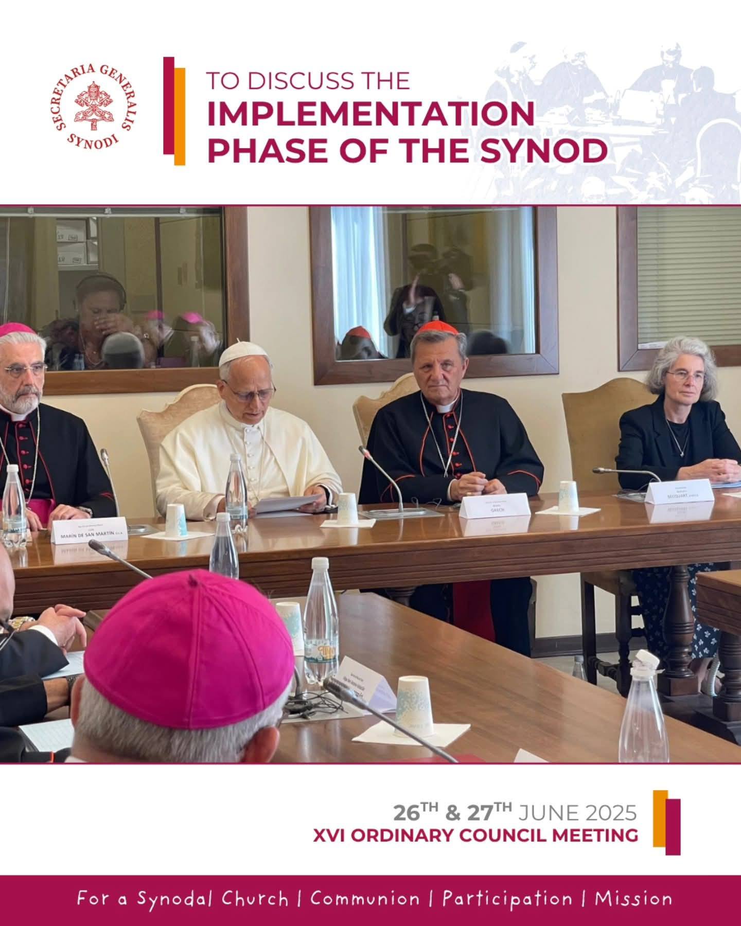 El Papa León XIV se reúnió con los miembros del XVI Consejo Ordinario de la Secretaría General del Sínodo